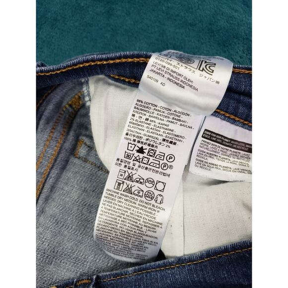 Levis 415 Jeans Size 30 Womens Blue Ladies Denim Stretch Pants Relaxed Bootcut - Picture 4 of 14